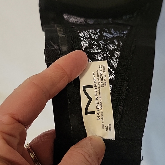 Maidenform Black Underwire Strapless Bra 38C - Picture 3 of 3